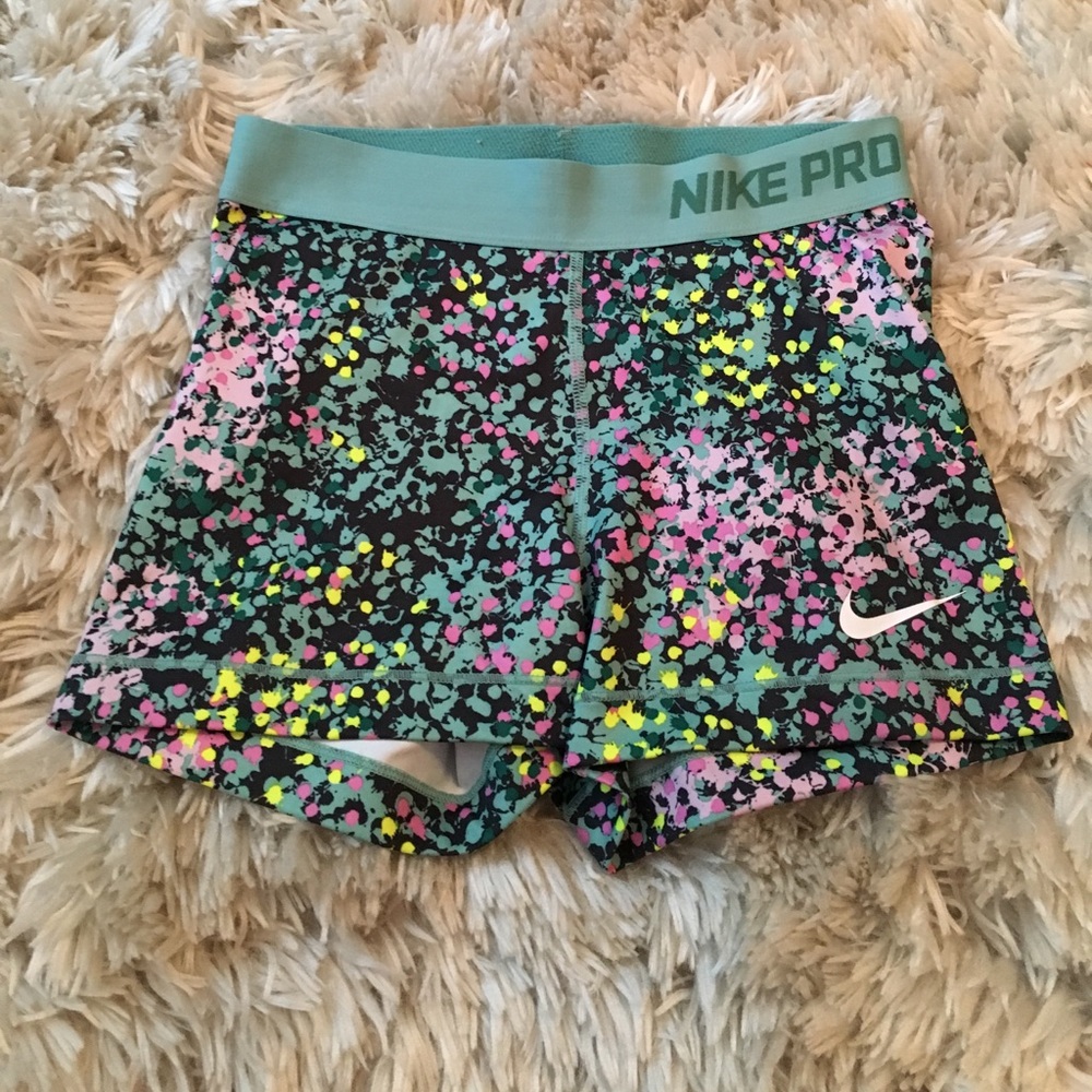 Nike pro dri fit spandex shorts cheer athletic