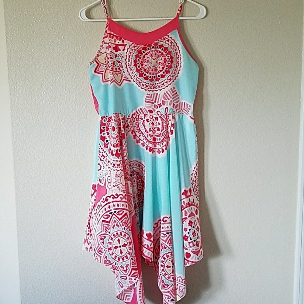 HP Girl's fit and flare salmon dress size 16