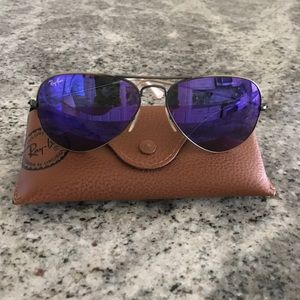 Purple RayBan Aviators