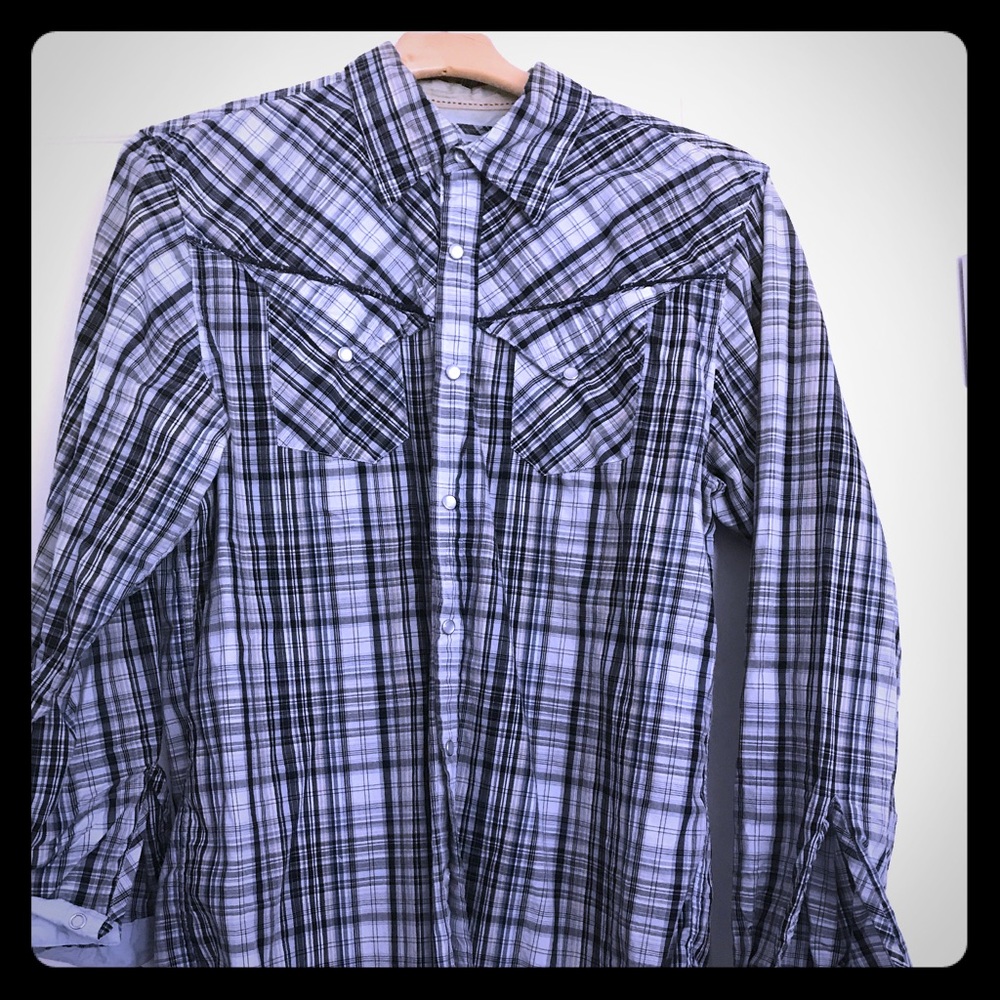 Men's Guess plaid shirt