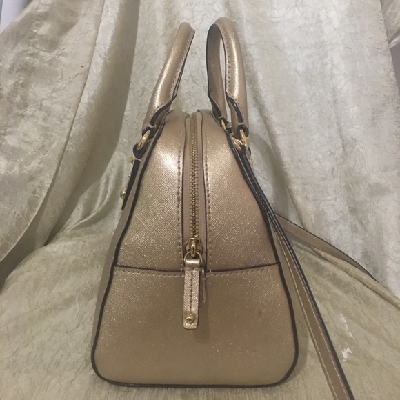 Michael Kors Sm satchel Saffiano leather pale Gold - Picture 4 of 5
