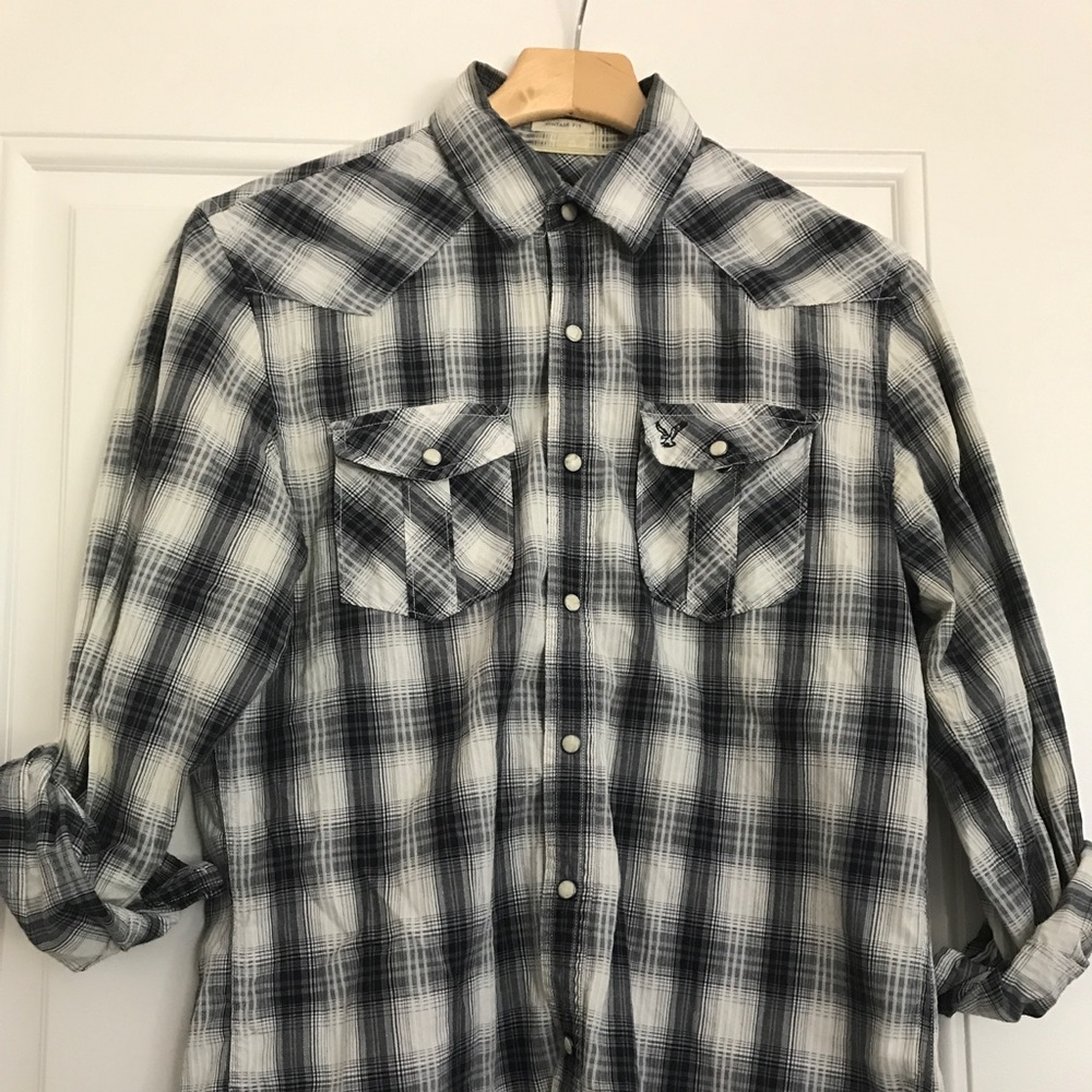 Men's Guess plaid shirt