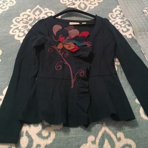 Anthropologie button up sweater