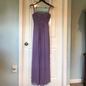 Boysenberry Floor-length dress with beaded straps