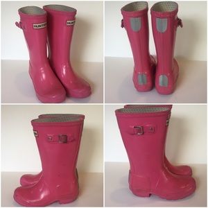 Pink Hunter rain boots