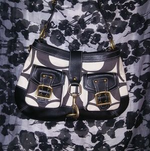 Coach Purse Black and White