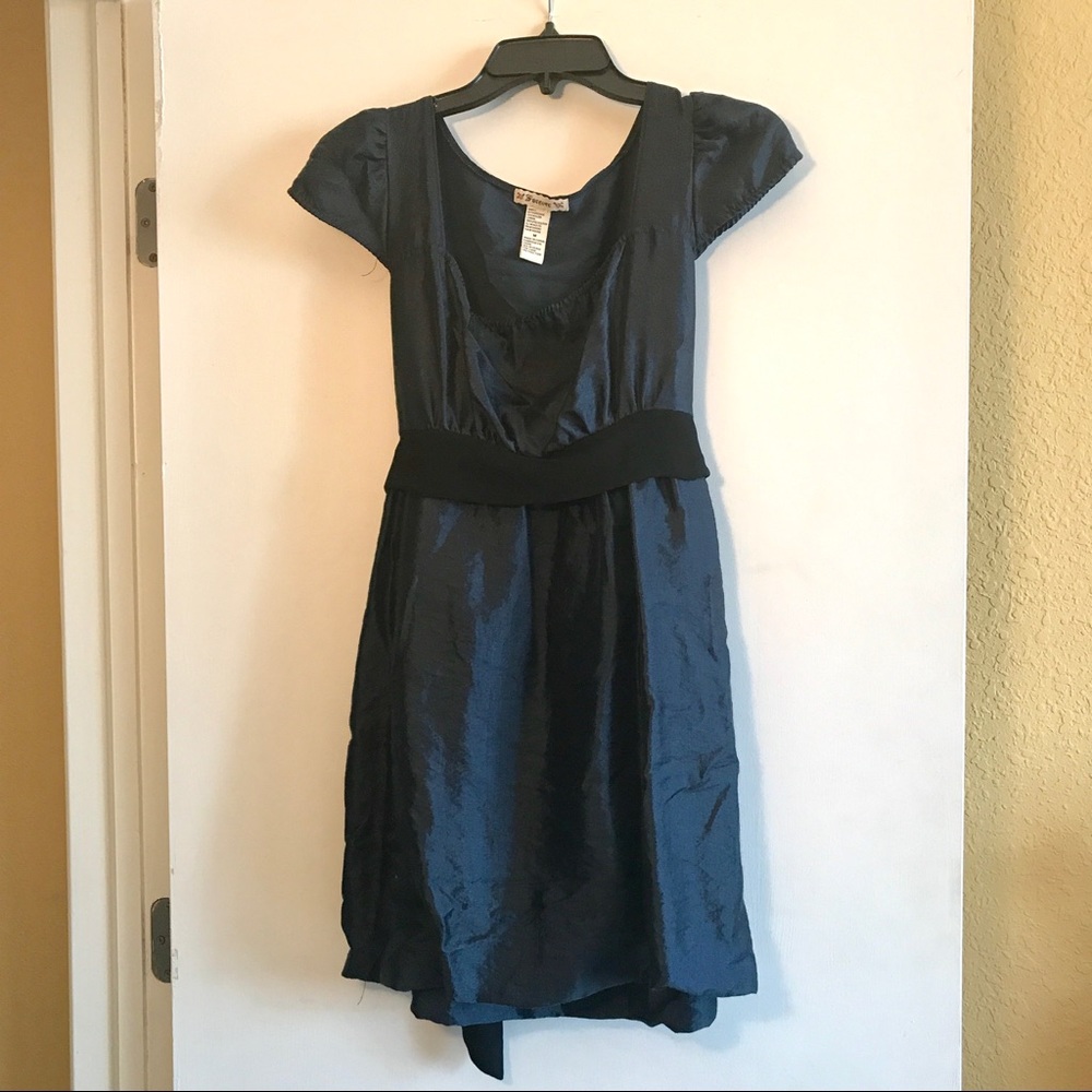 Navy and black cute dress