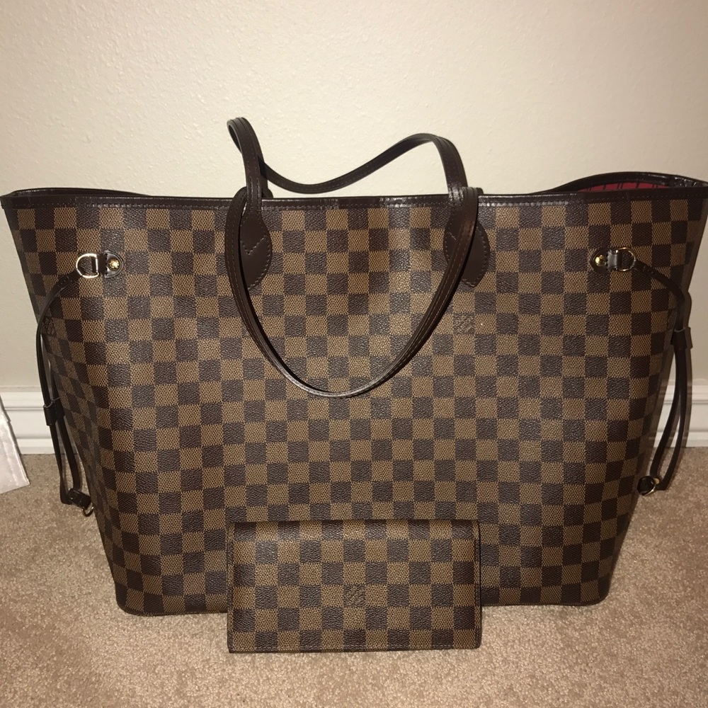 Authentic Louis Vuitton Damier Ebene Neverfull GM