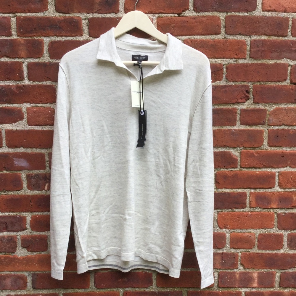 NWT Men's Lucky Brand Collared Sweater