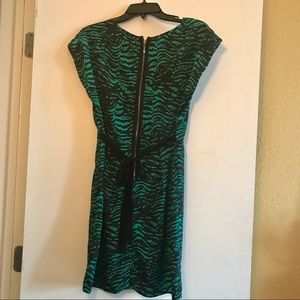 BeBop Dresses - Teal and black zebra dress BeBop Dresses - Teal and black zebra dress