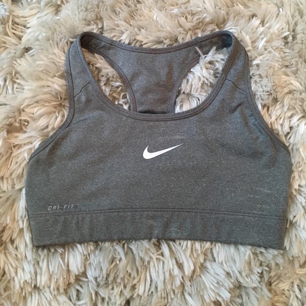 Grey Nike pro sports bra dri fit great condition