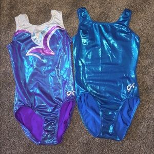 2 Like New GK Elite Gymnastics Leotards Size S