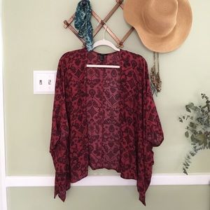 Forever21 red kimono