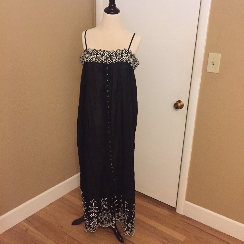 Free People Embroidered Maxi