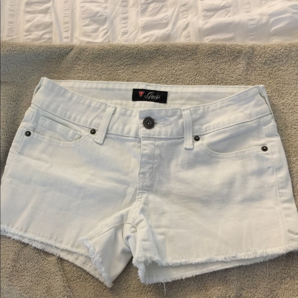 Guess shorts white denim size 29