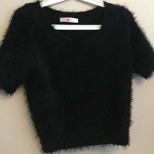 American Apparel Fuzzy Crop Top