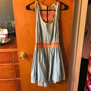 Mimi Chica denim dress with back cut out