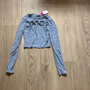Long sleeve crop top
