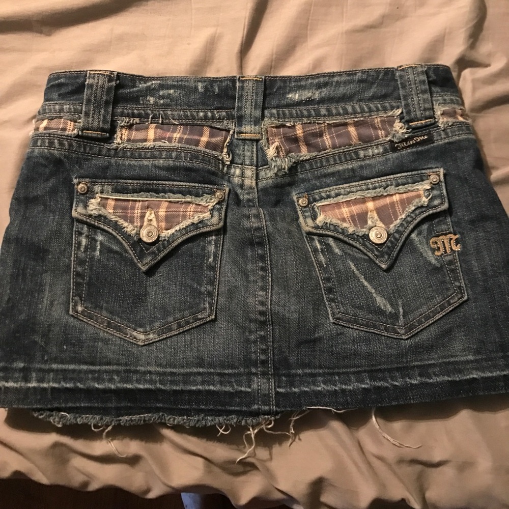 Denim Jean Miss Me Skirt