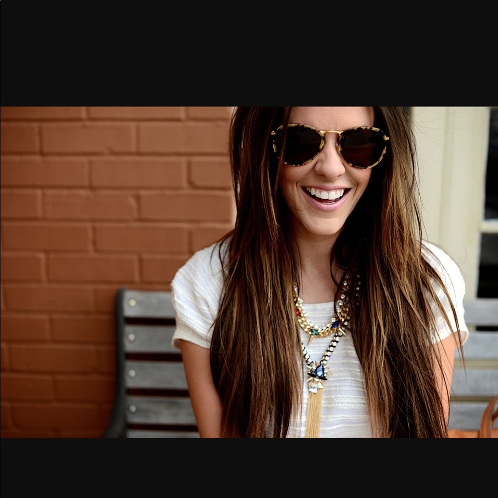 Baublebar Spike Fringe Chain Necklace Blue