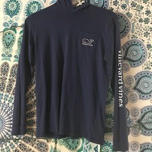 VINEYARD VINES NAVY PULLOVER HOODIE