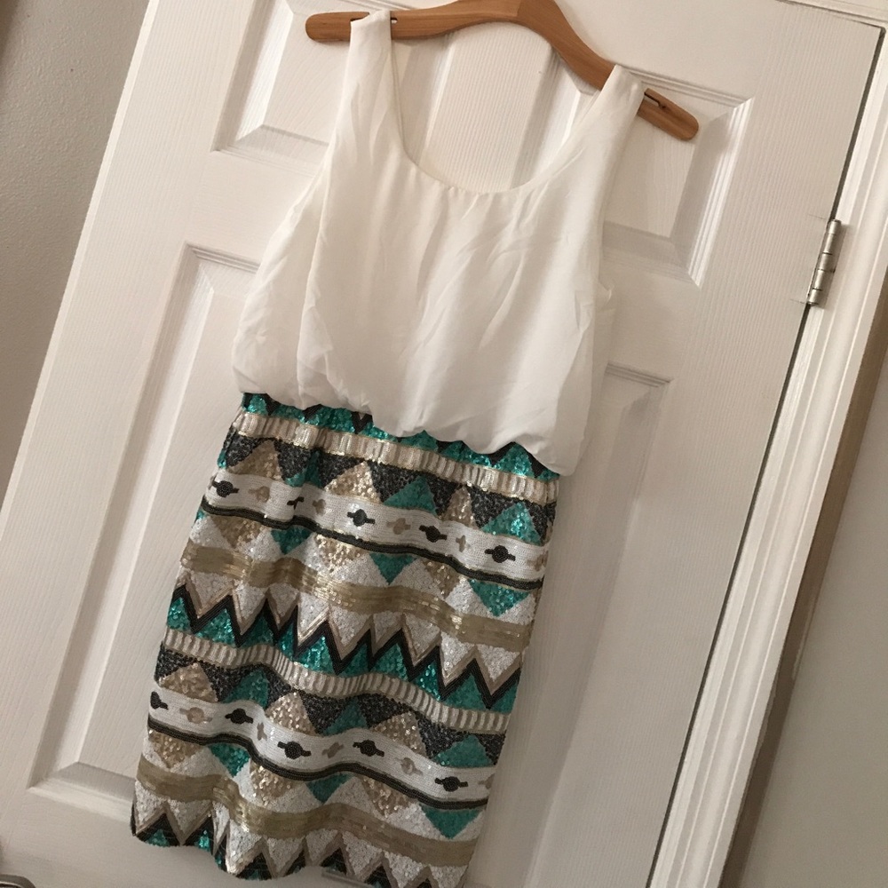 Francesca's mini sequin dress