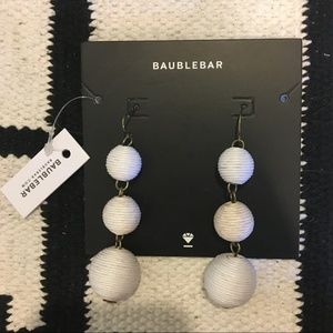 BaubleBar Jewelry - BaubleBar Crispin white earrings BaubleBar Jewelry - BaubleBar Crispin white earrings