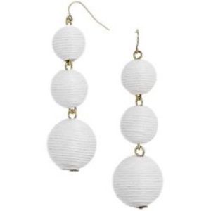 BaubleBar Jewelry - BaubleBar Crispin white earrings BaubleBar Jewelry - BaubleBar Crispin white earrings