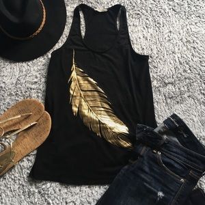 Gold Leaf Racerback Tank