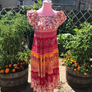 Vintage 70's elephant dress