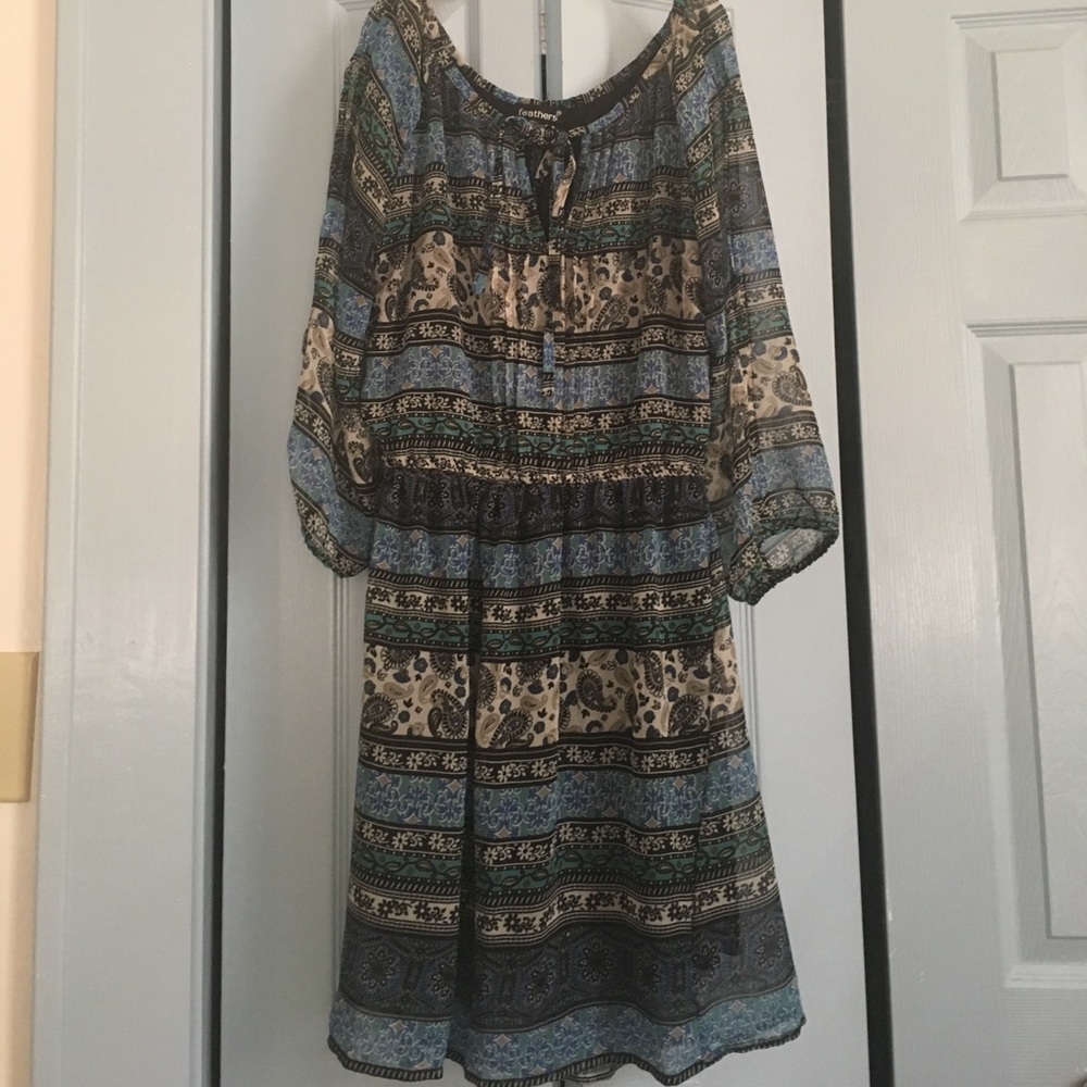 Patterned above the knee dress