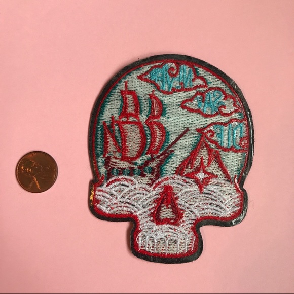 Never say die colorful Skull Iron On Patch - Picture 2 of 3