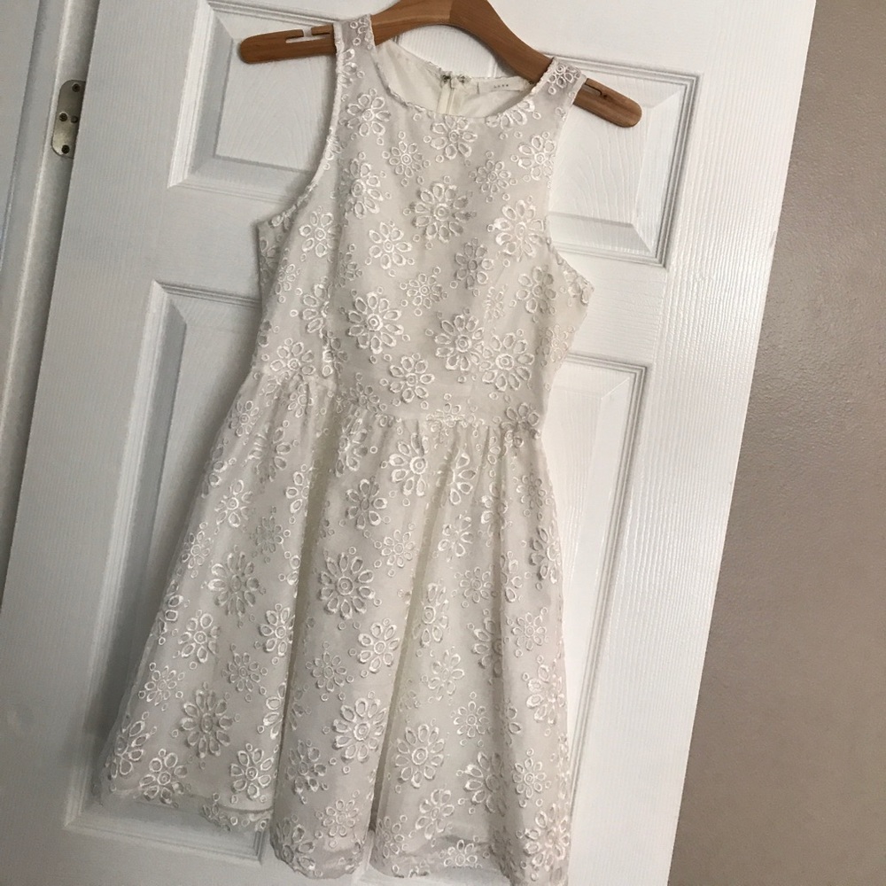 White embroidered dress