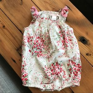 Janie & Jack 3-6 Months Rose Romper