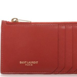SOLD: Authentic Saint Laurent calfskin card holder