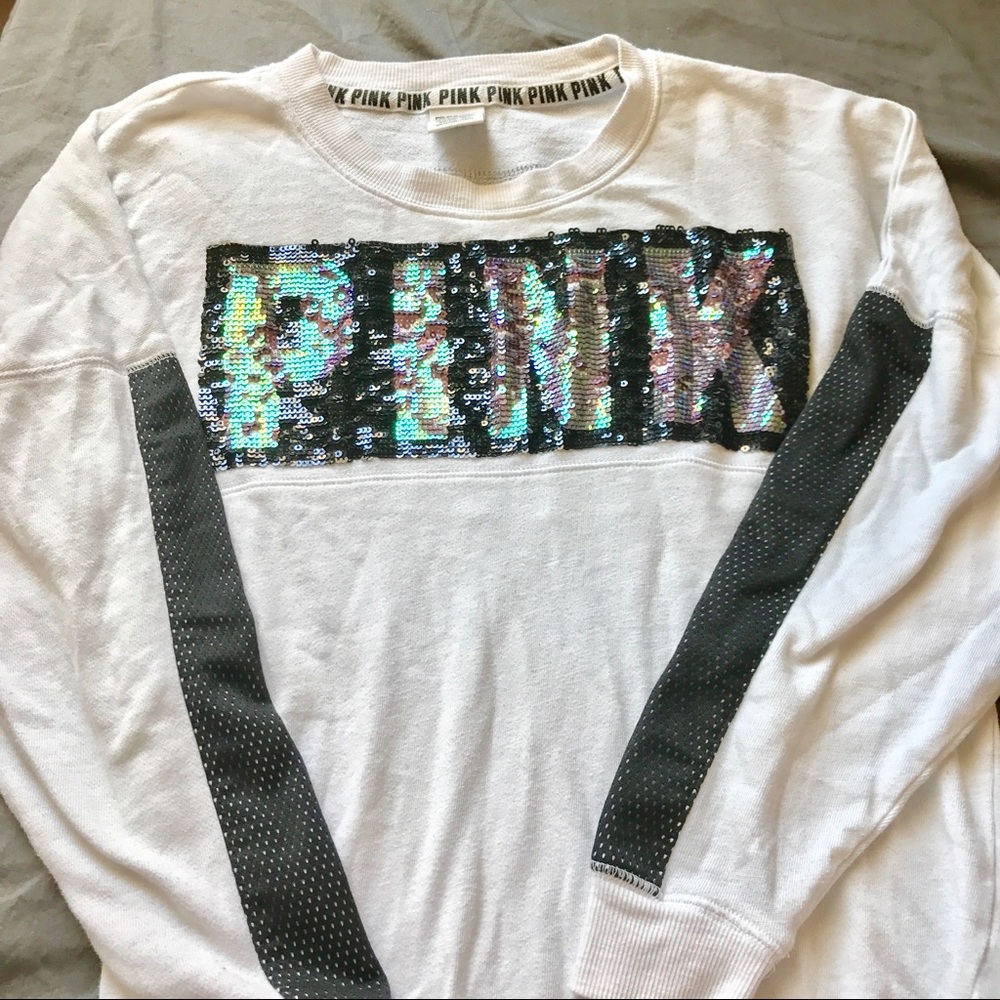 PINK Sequin Long Sleeve Shirt