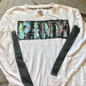 PINK Sequin Long Sleeve Shirt