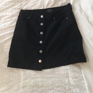 Black Button Up Skirt
