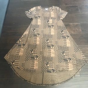 XS LulaRoe Carly Dress! Brown & Black