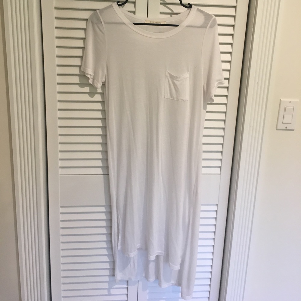 White t-shirt dress