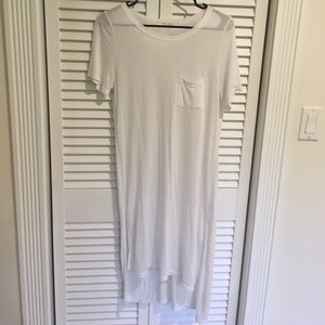 White t-shirt dress