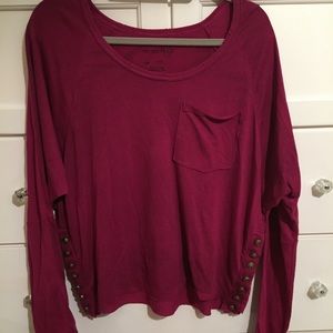 Free people top with Buttons & pocket