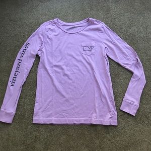 Vineyard Vines Purple Long Sleeve Whale Logo