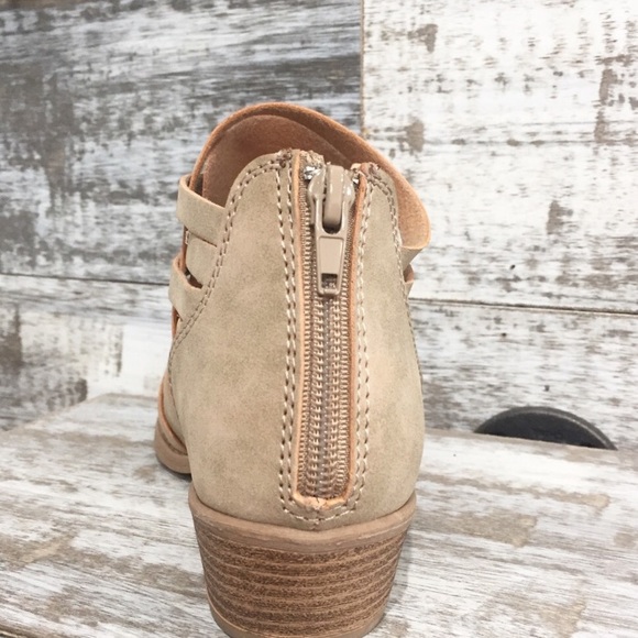 Strappy Taupe Booties - Picture 3 of 5