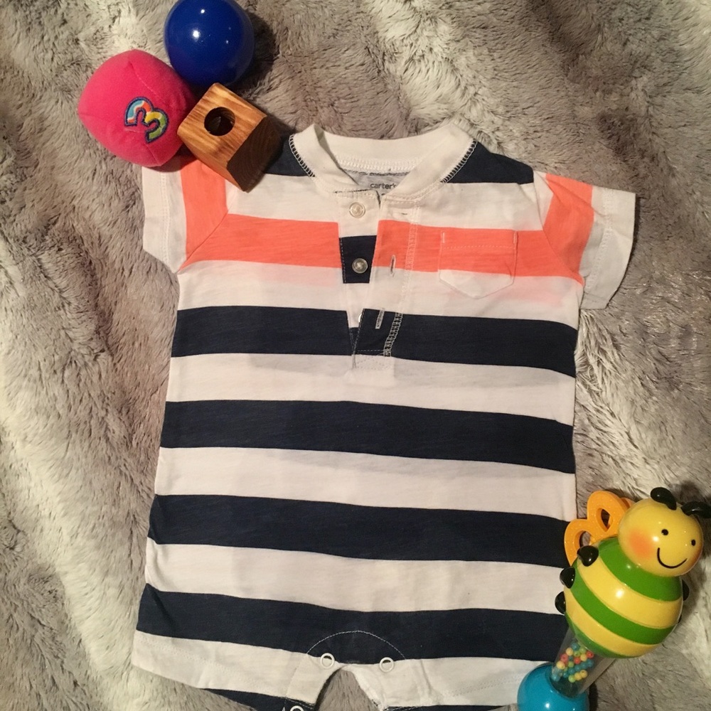 Baby boy Cute striped body suit 3mos