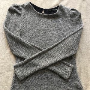 Pre-loved sparkly Zara sweater w/ shoulder details