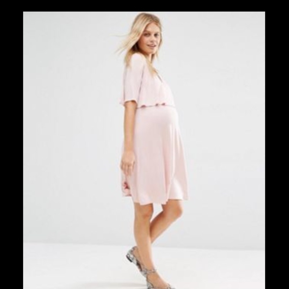 ASOS Bluebelle maternity nursing dress
