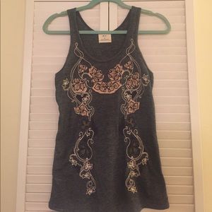 Embroidered tank top