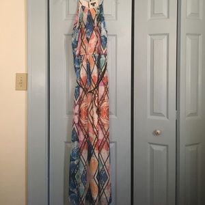 Long colorful maxi dress