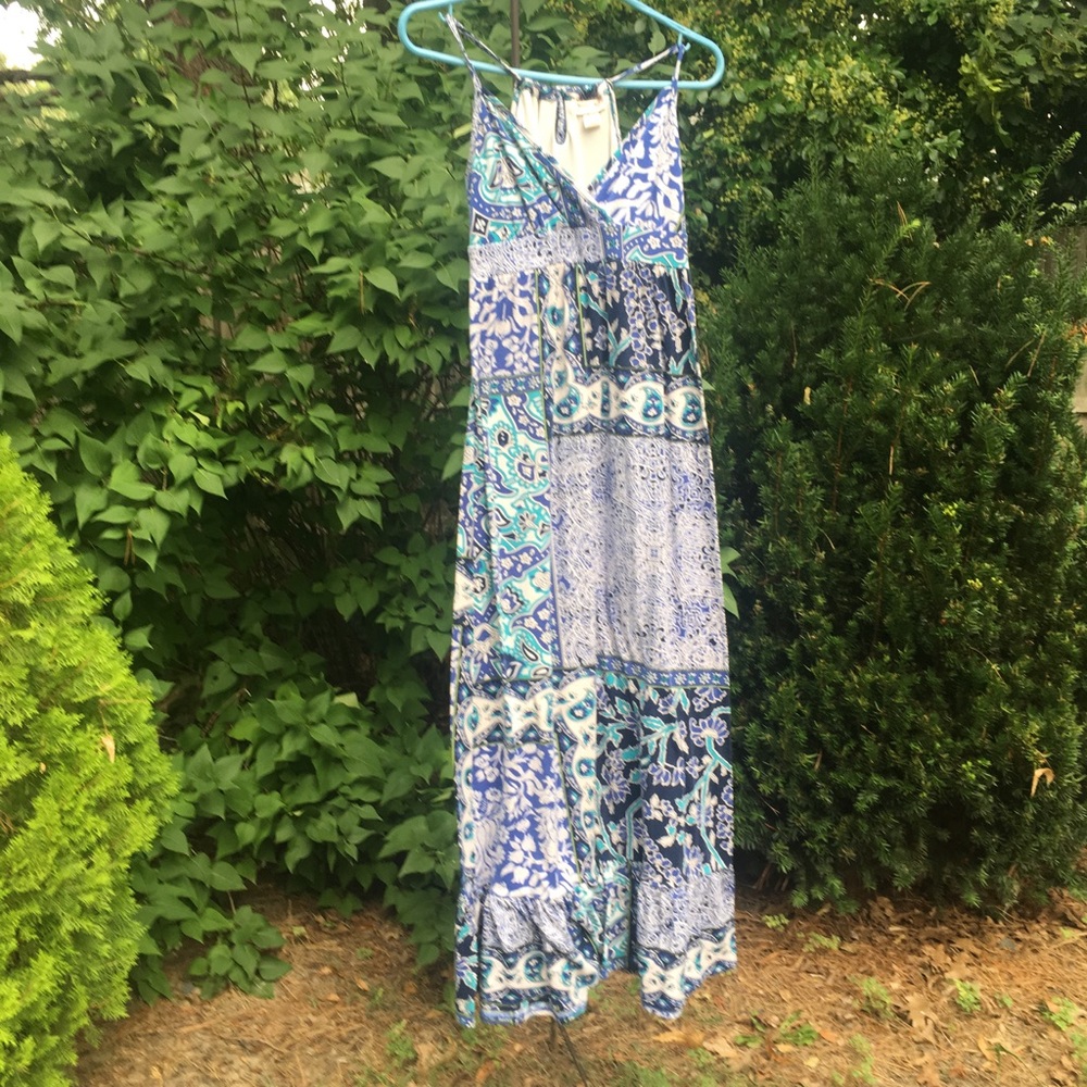 Beautiful Boho Blue Maxi Dress